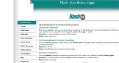 Desktop Screenshot of flash500.com