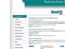 Tablet Screenshot of flash500.com